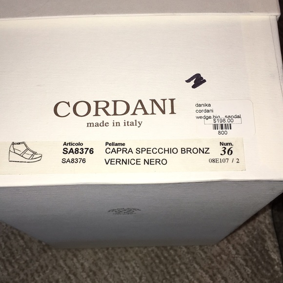 Cordani Danika Wedge Bronze Sandal - Picture 6 of 6